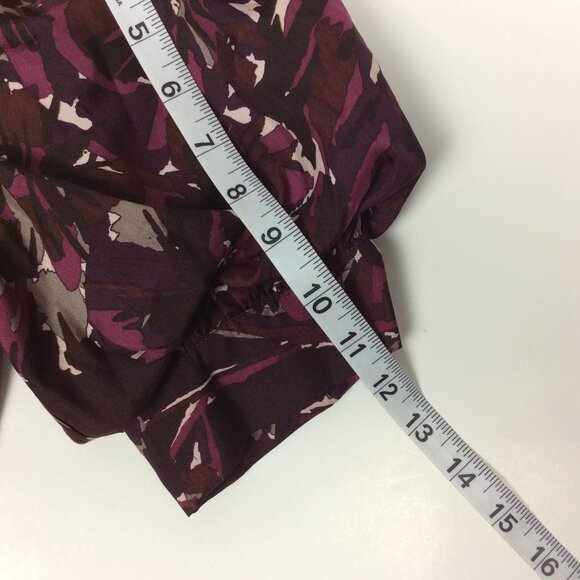 Trina Turk Mini Dress Silk Wool Romantic Feminine Burgundy 2 - Picture 7 of 7